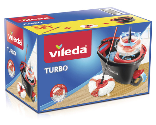 Mopp Vileda Easy Wring & Clean Turbo grau/rot - Bild 7 von 12