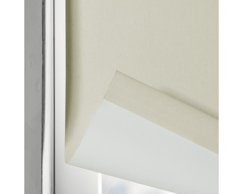 Beige Verdunkelungsrollo im Detailansicht