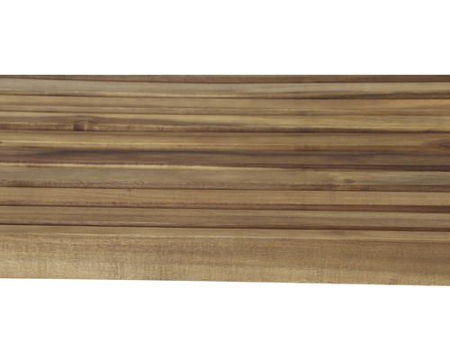 Akazienholzplatte mit gerillter Oberfläche