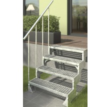 Einzelstufe für Außentreppe Pertura Tallis Gitterrost 80x23x3 cm-thumb-3