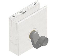 Betonwand mit Siphonanschluss für Sanitäranwendungen
