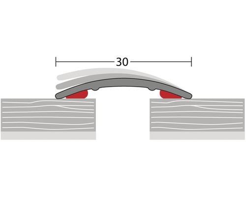 Zeichnung einer Dichtung mit einer Breite von 30 Millimetern