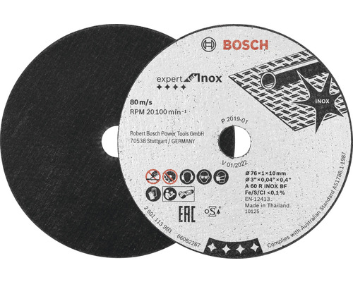 Bosch Expert Inox Trennscheibe, 76 Millimeter, zum Schneiden von Metall