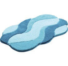 Badteppich Grund Carmen 60x100 cm blau