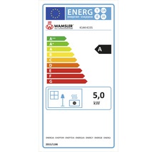 Energielabel Wamsler K144-K155, Energieeffizienzklasse A, 5,0 kW