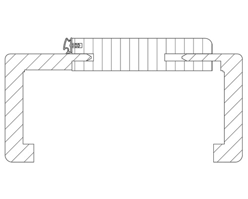 Schemazeichnung eines Fensterrahmens