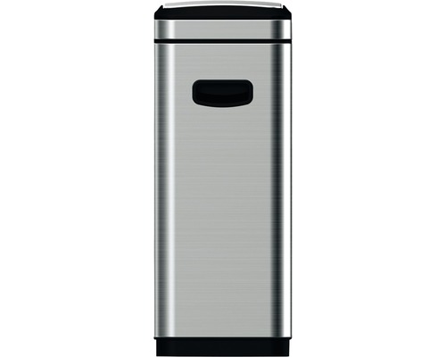 Rechteckiger Mülleimer aus Edelstahl