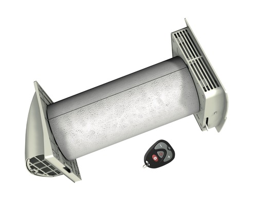 Rohrventilator mit Fernbedienung