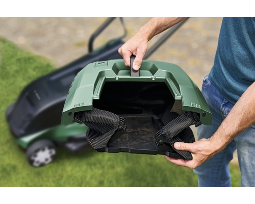 Grasfangkorb für Rasenmäher im Detail