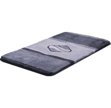Badteppich Grund Jewel 60 x 100 cm anthrazit schwarz