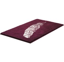 Badteppich Grund Piume 60 x 100 cm rubin