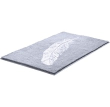 Badteppich Grund Piume 70 x 120 cm grau