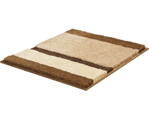Quadratische Badematte mit Streifenmuster