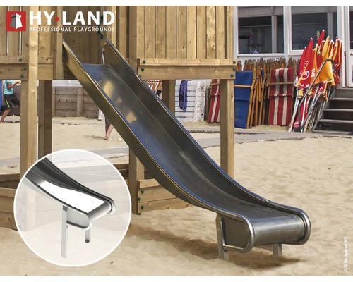 Rutschenanbau für Spielplatzgerät aus Metall