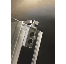Drehtür für Seitenwand Breuer Europa 900x2000 mm Anschlag links Echtglas Klar hell alu-chromeffekt-thumb-3