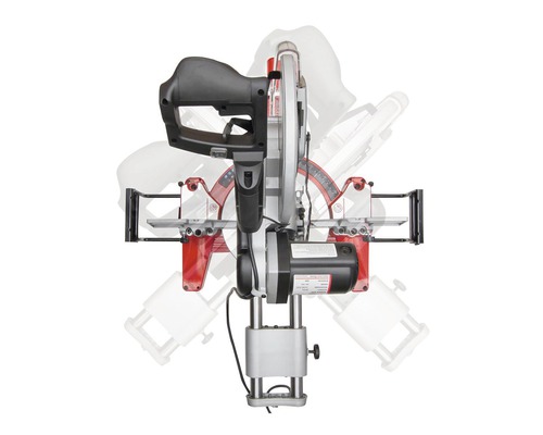Gehrungssäge in verschiedenen Positionen