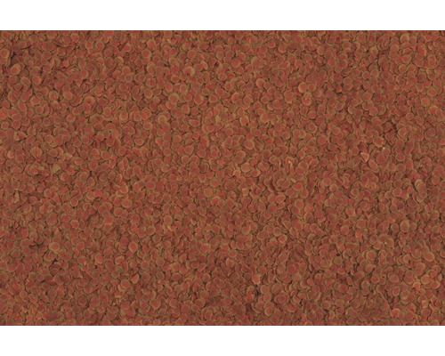 Nahaufnahme von Fischfutterflocken