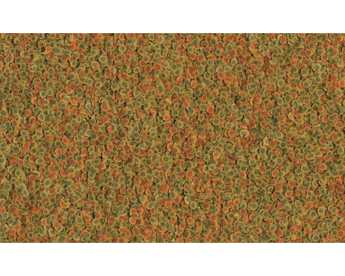 Nahaufnahme von Fischfutterflocken