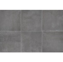 FLAIRSTONE Feinsteinzeug Terrassenplatte Modern Dark rektifizierte Kante 90 x 90 x 2 cm-thumb-2