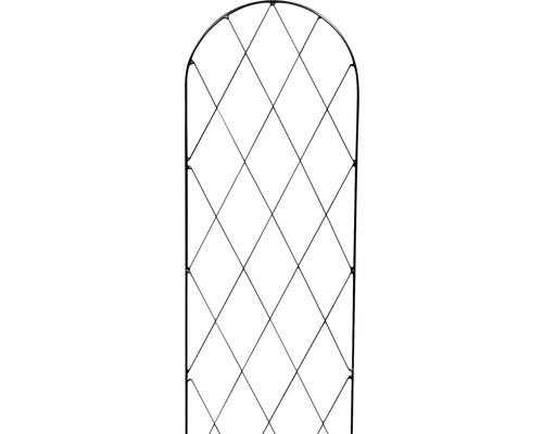 Gartenzaun aus Metall mit Rautenmuster