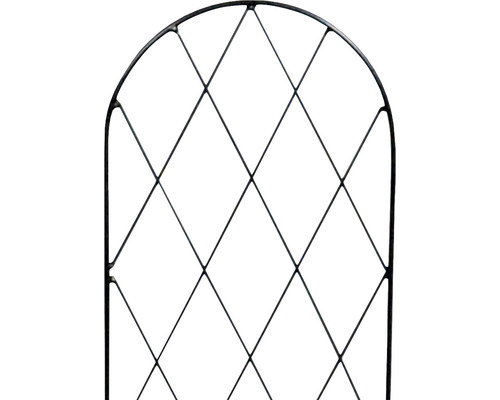 Gartenzaun aus Metall mit Rautenmuster