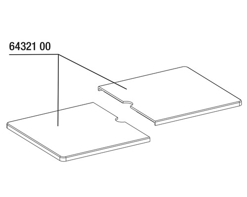 Ersatzteilplatte für Gartenteichfilter