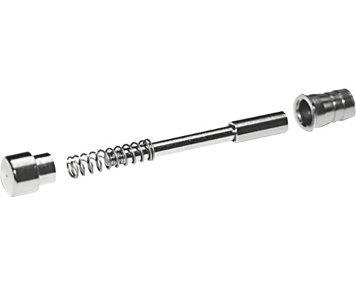 Einzelteile eines metallischen Dichtungssets mit Feder