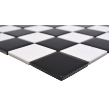 Keramikmosaik CD 202 30,0x30,0 cm schwarz weiß