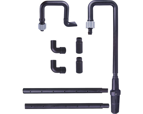 Zubehörset für Teichpumpen mit diversen Rohren und Verbindungsstücken