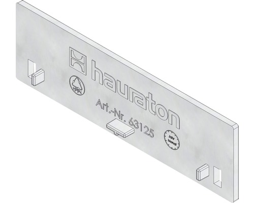 Hauraton Dachfix Resist Stirnwand Typ 45 aus korrosionsbeständigem Kunststoff silberfarben 115 x 35 mm