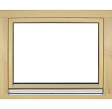 Holzfensterrahmen mit Rollladenführungsschiene