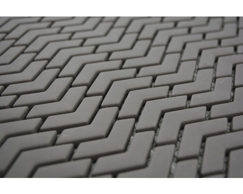 Detailansicht eines Mosaikfliesenmusters mit Pfeilform