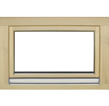 Holzfenster mit Rollladenführungsschiene