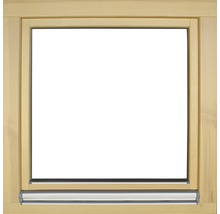 Holzfensterrahmen mit Metallschiene