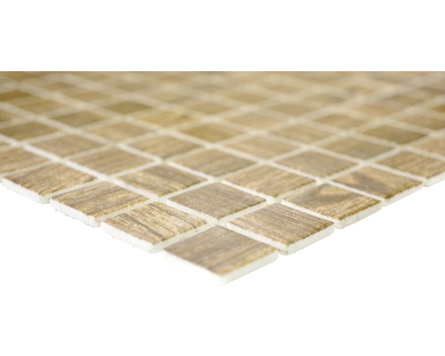 Mosaikfliese mit Holzoptik