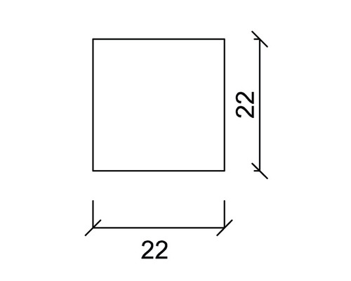 Quadratische Form mit Maßangabe 22