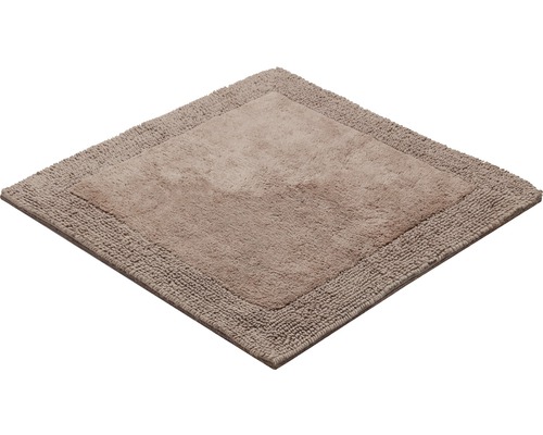 Quadratische Badematte mit Bordüre