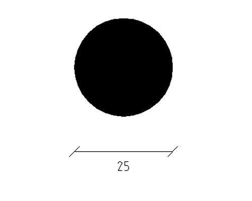 Kreis mit Durchmesser 25
