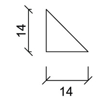 Konsta Dreikantleiste Kiefer roh 14x14x2000 mm-thumb-1