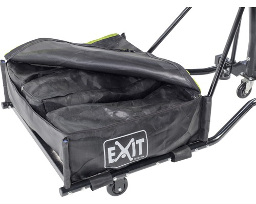 EXIT Toys Ballfangnetz-Transportwagen mit schwarzer Tragetasche