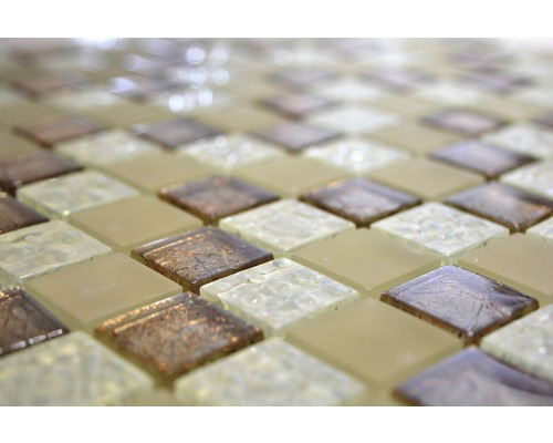 Nahaufnahme eines Mosaiks aus Glas