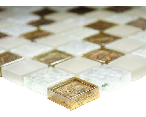 Mosaikfliesen aus Glas und Stein