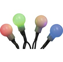 Lichterkette mit bunten, runden LED-Leuchten