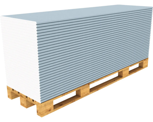 Palette mit Gipskartonplatten