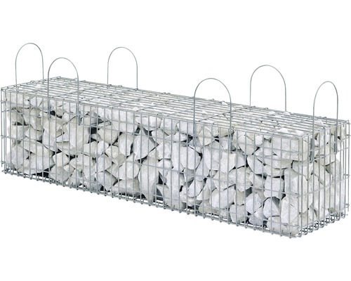 Gabione gefüllt mit Steinen