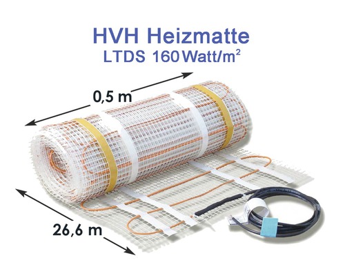 HVH Heizmatte LTD mit 160 Watt pro Quadratmeter, ausgerollt