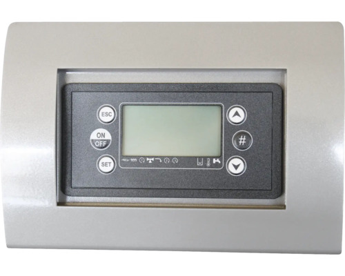 Bedienfeld mit Display für Heizungsanlage