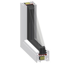Kunststofffenster Festelement ARON Basic weiß/anthrazit 500x1350 mm-thumb-3