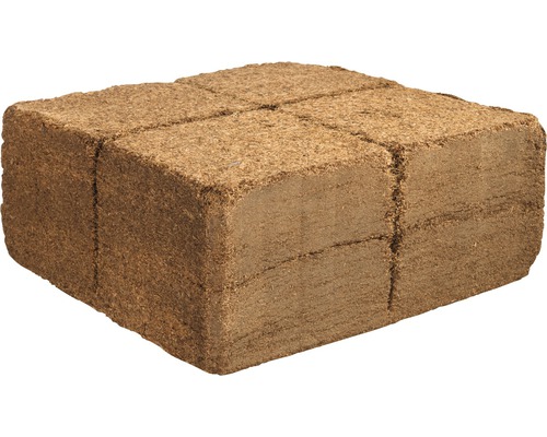 Kokosfaser-Block zur Bodenverbesserung und als Pflanzsubstrat