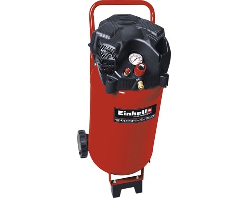 Mobiler Einhell Druckluftkompressor mit Manometer und Druckminderer